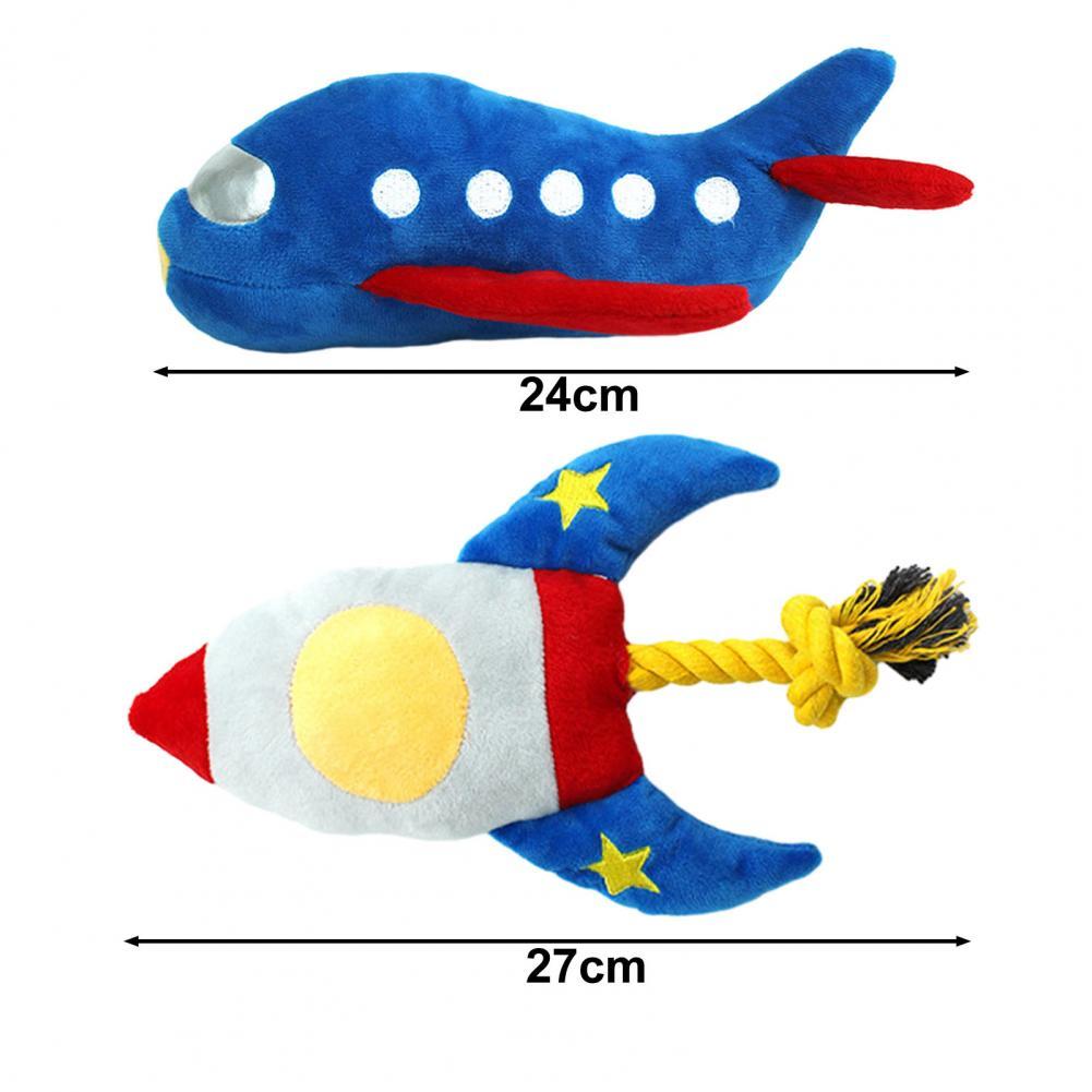 Cartoon Plush Rope Dog Chew Toy for Teeth Cleaning