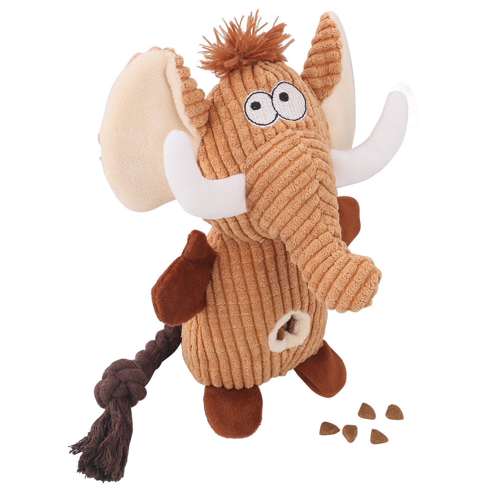 Snuffle Plush Squeaky Dog Toy with Hidden Treat Pockets