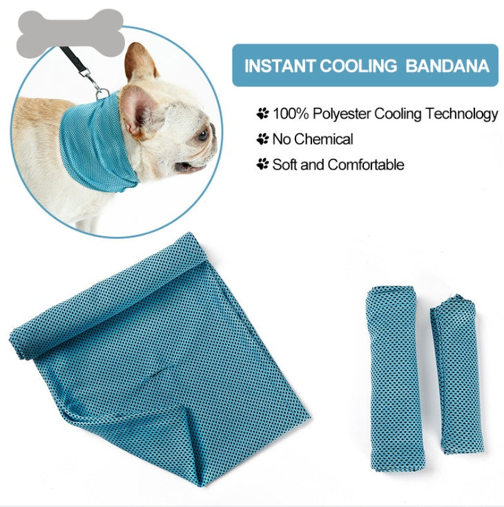 Instant Cooling Pet Bandana for Dogs Summer Comfort