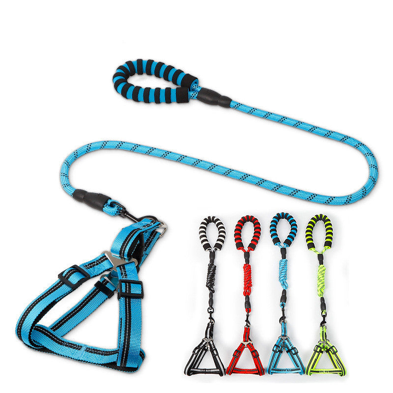 Dog Leash and Chest Harness Set for Walking