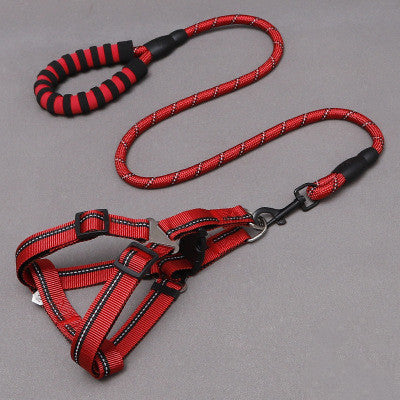 Dog Leash and Chest Harness Set for Walking
