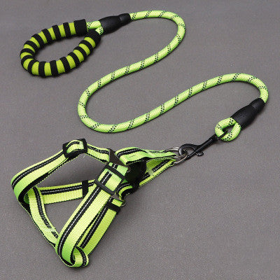 Dog Leash and Chest Harness Set for Walking
