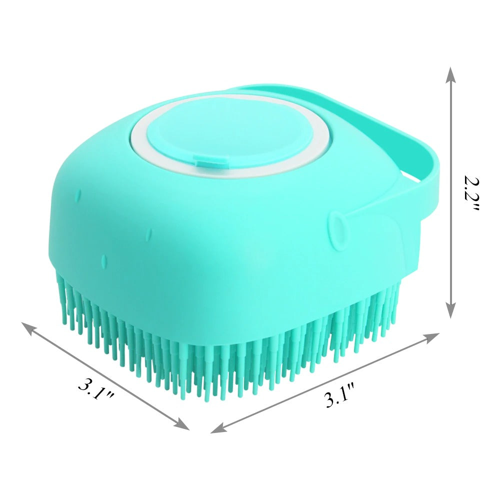 Silicone Pet Shampoo Massage Brush for Dogs and Cats