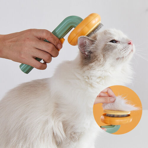 Self Cleaning Pumpkin Slicker Brush for Dogs and Cats