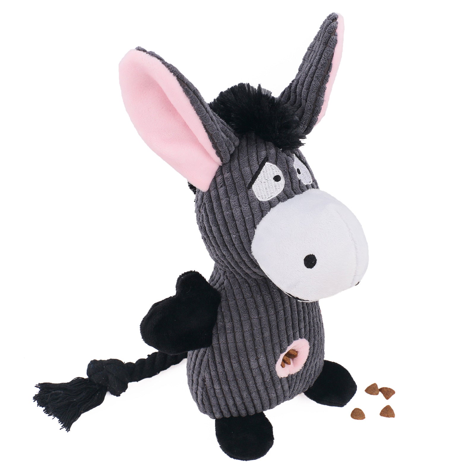 Snuffle Plush Squeaky Dog Toy with Hidden Treat Pockets