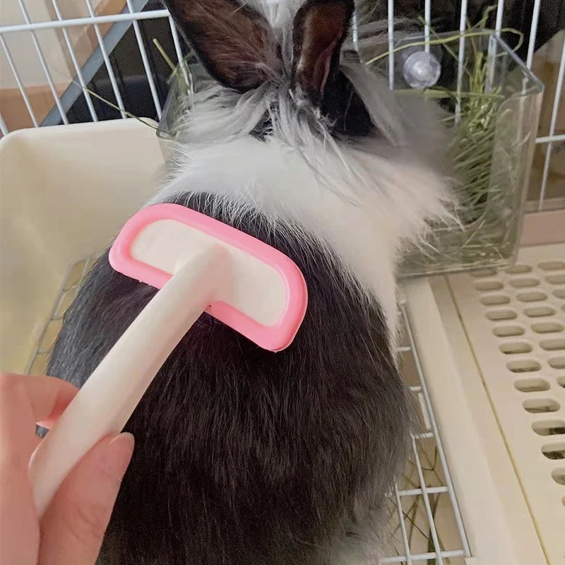 Silicone Small Pet Grooming Brush for Rabbits and Guinea Pigs