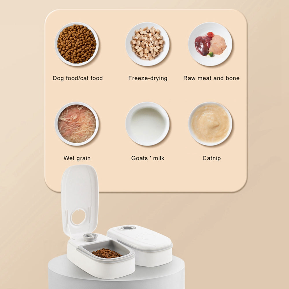 Smart Automatic Pet Feeder with Timer Stainless Bowl Dispenser