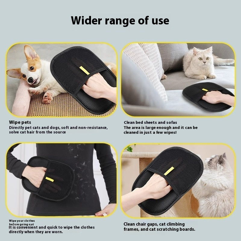 Pet Hair Remover Grooming Glove for Dogs Cats Rabbits
