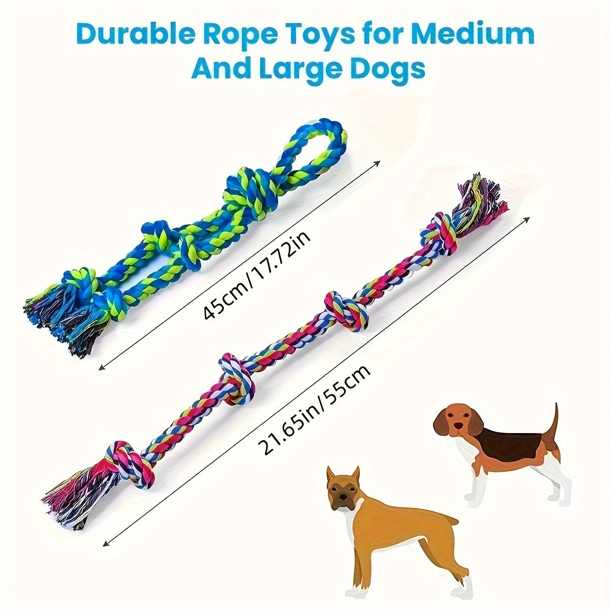 Tough Rope Tug Toy for Aggressive Chewer Dogs