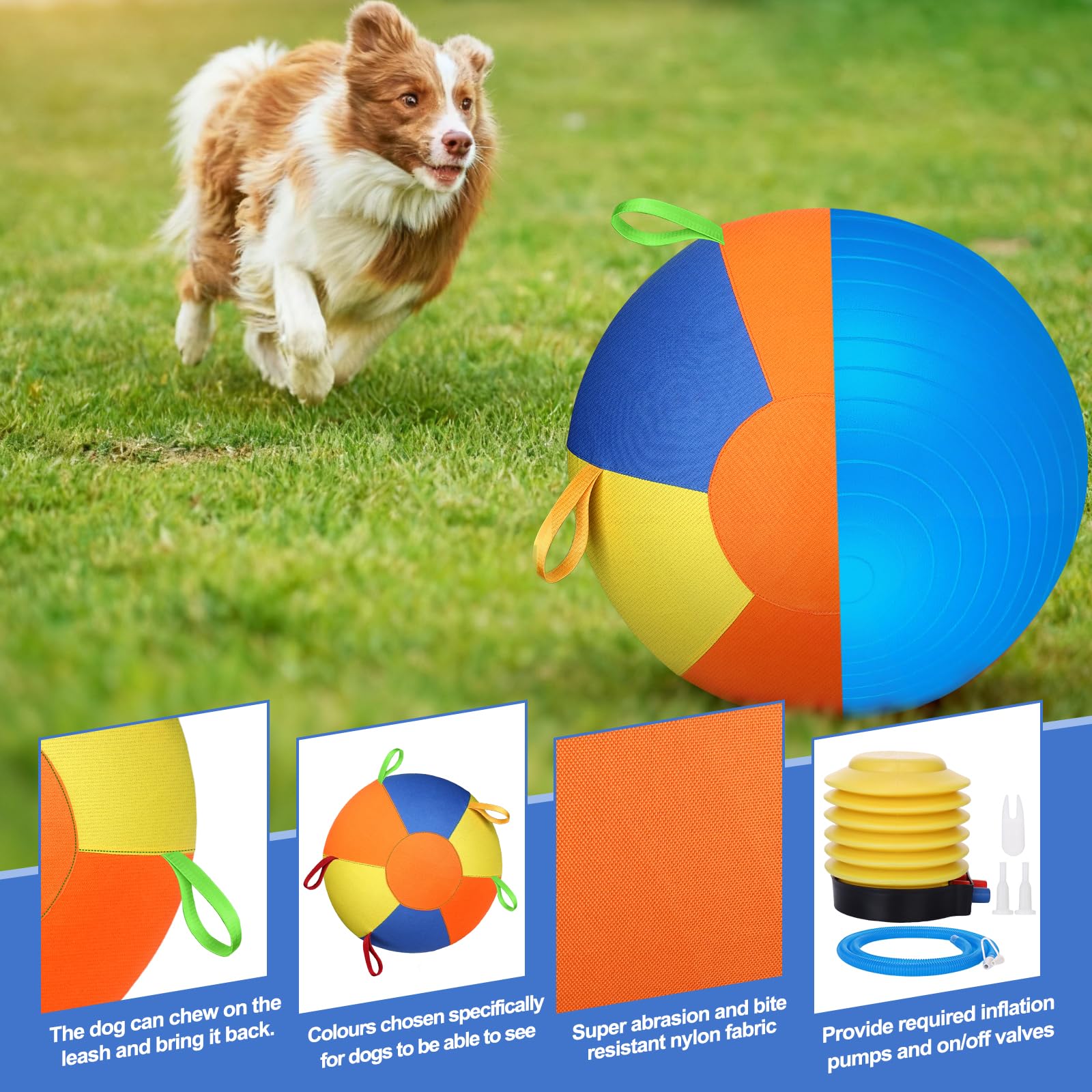 Large Herding Ball with Handles for Dog Training
