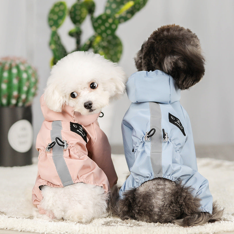All-Inclusive Waterproof Hooded Raincoat for Dogs Outdoor Protection