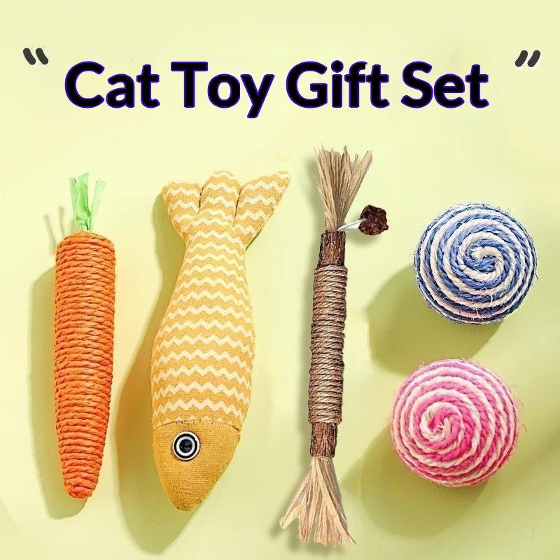 Cat Toy Gift Set for Interactive Play Fun