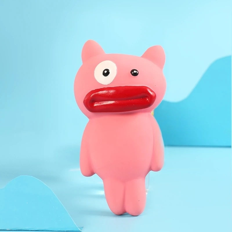 Natural Latex Squeaky Dog Chew Toy Bite Resistant
