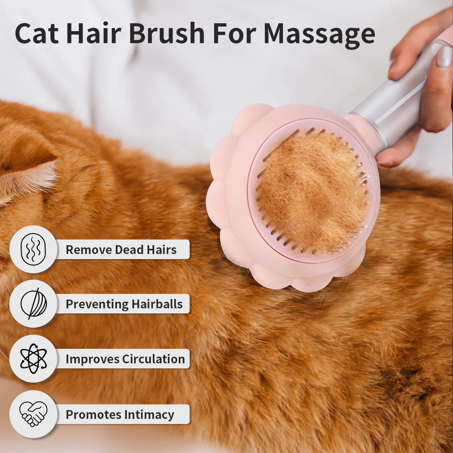 Self Cleaning Spray Slicker Brush for Dogs and Cats