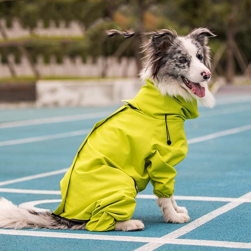 Waterproof Reflective Dog Raincoat for Large Outdoor Pets
