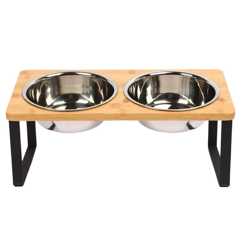 Anti-Tip Elevated Stainless Steel Large Capacity Pet Bowl
