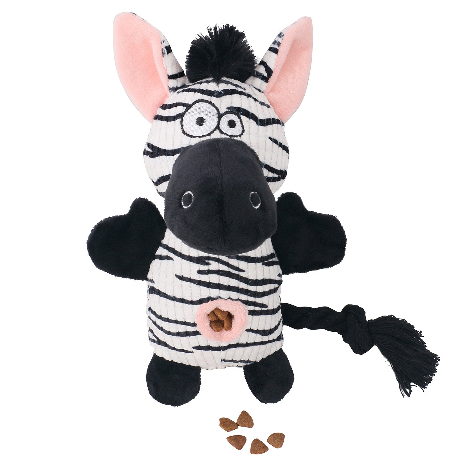 Snuffle Plush Squeaky Dog Toy with Hidden Treat Pockets