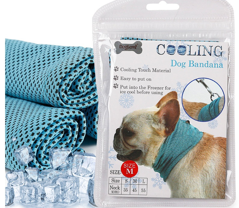Instant Cooling Pet Bandana for Dogs Summer Comfort