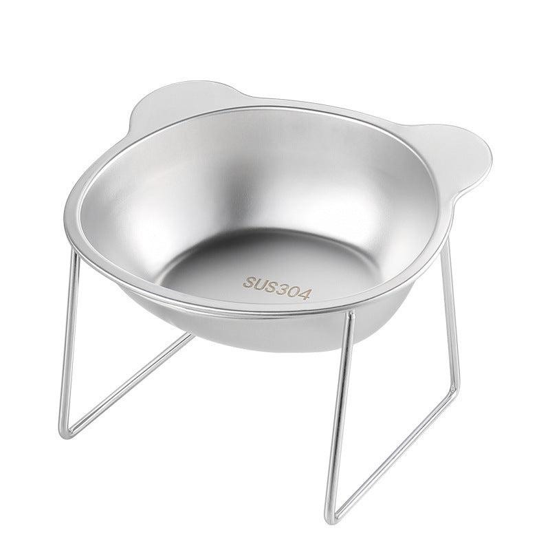 304 Stainless Steel Pet Food Water Bowl Durable