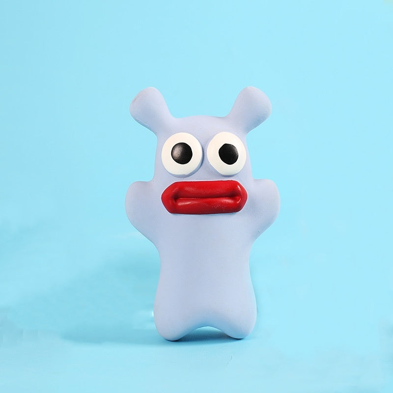 Natural Latex Squeaky Dog Chew Toy Bite Resistant