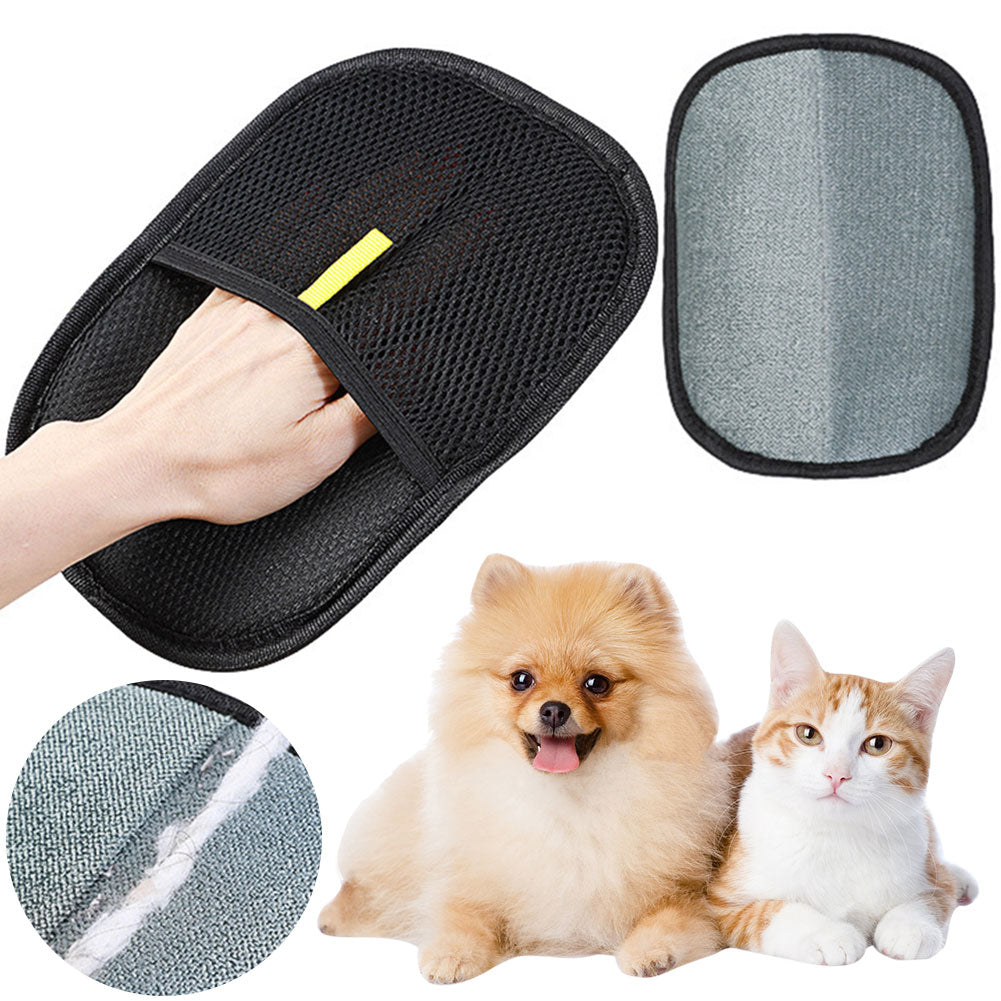 Pet Hair Remover Grooming Glove for Dogs Cats Rabbits