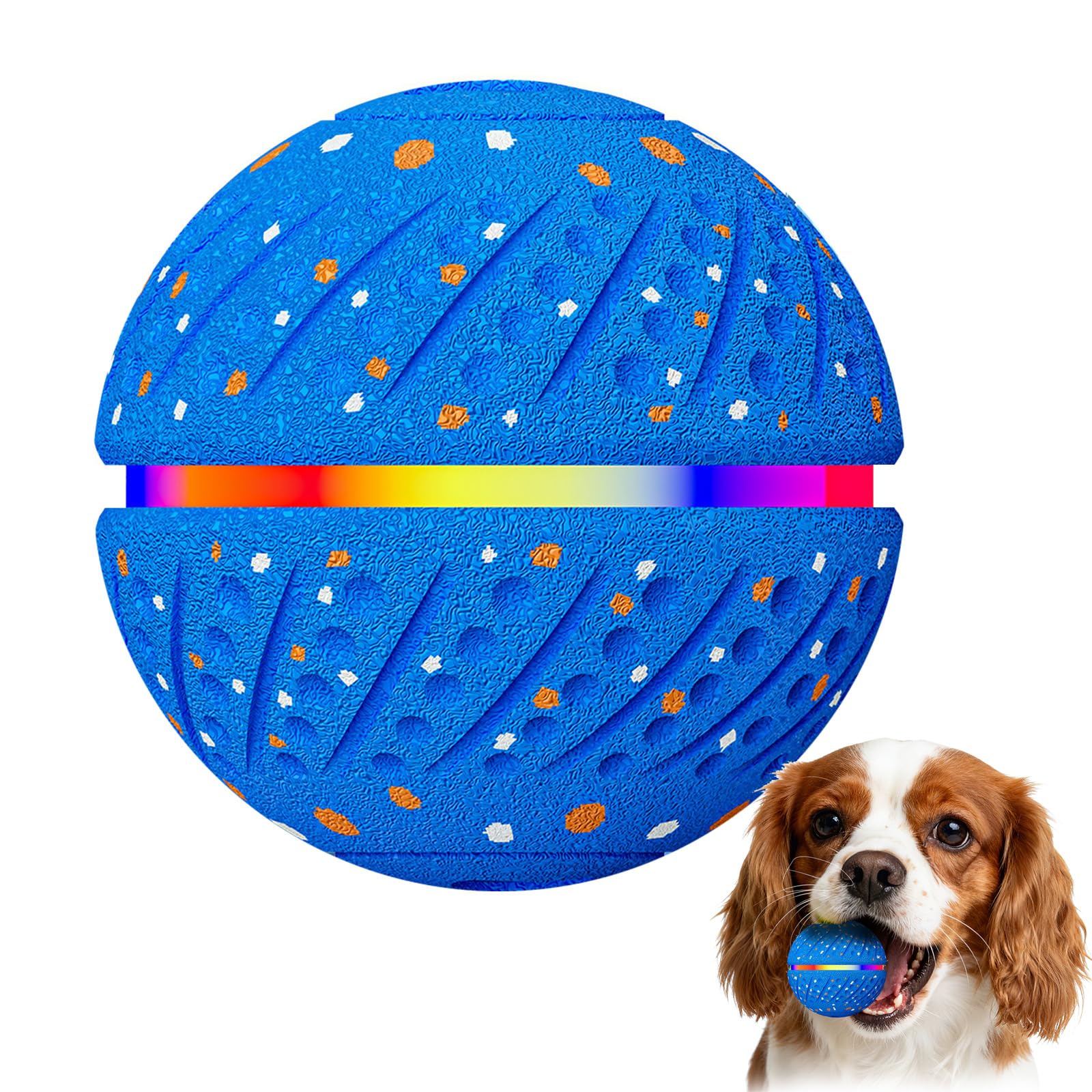 Smart Interactive Bouncing Dog Ball with Colorful Lights Automatic
