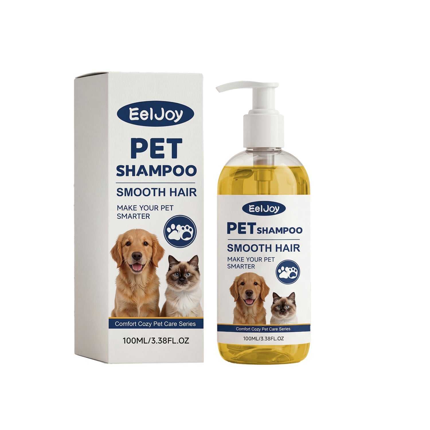 Smooth Hair Pet Shampoo for Soft Shiny Coat Care