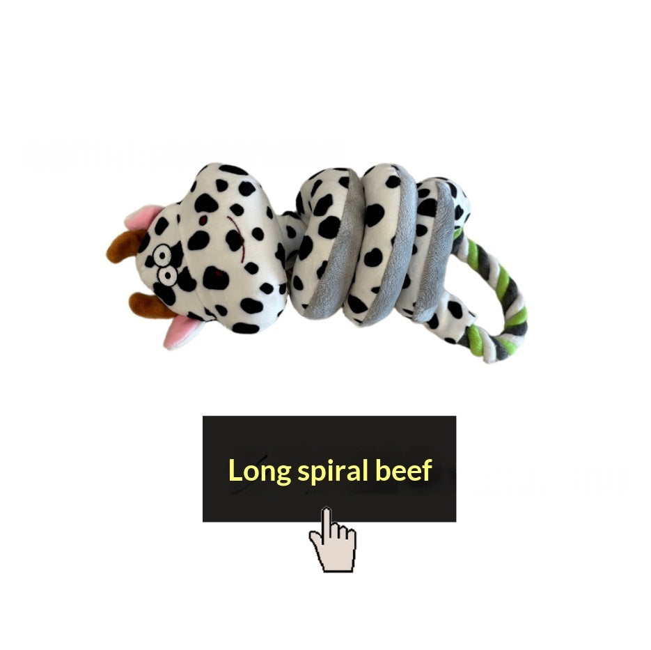 Puppy Plush Tug Toy with Crinkle Paper Chew
