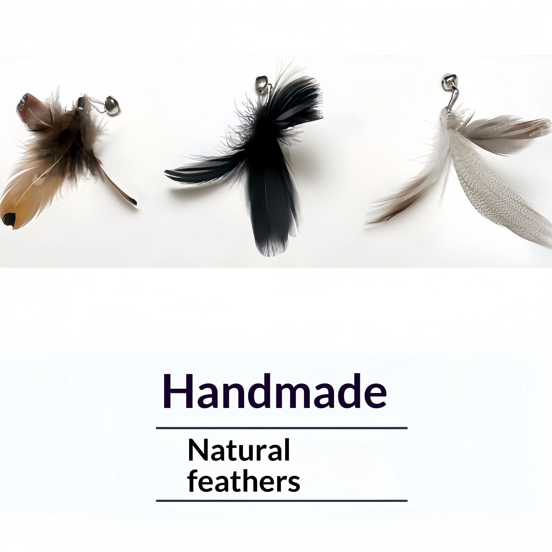 Insect Feather Bell Replacement Head for Cat Toy
