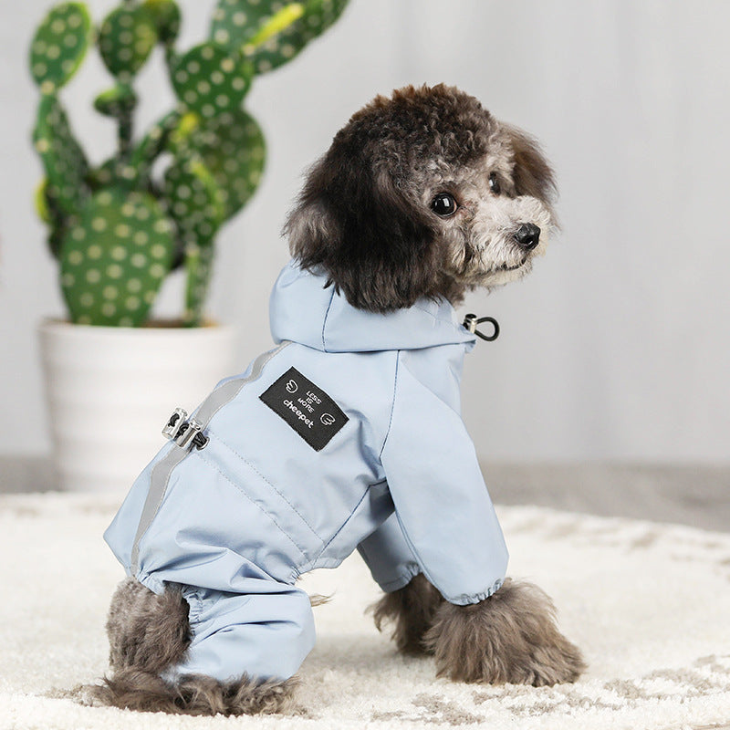 All-Inclusive Waterproof Hooded Raincoat for Dogs Outdoor Protection