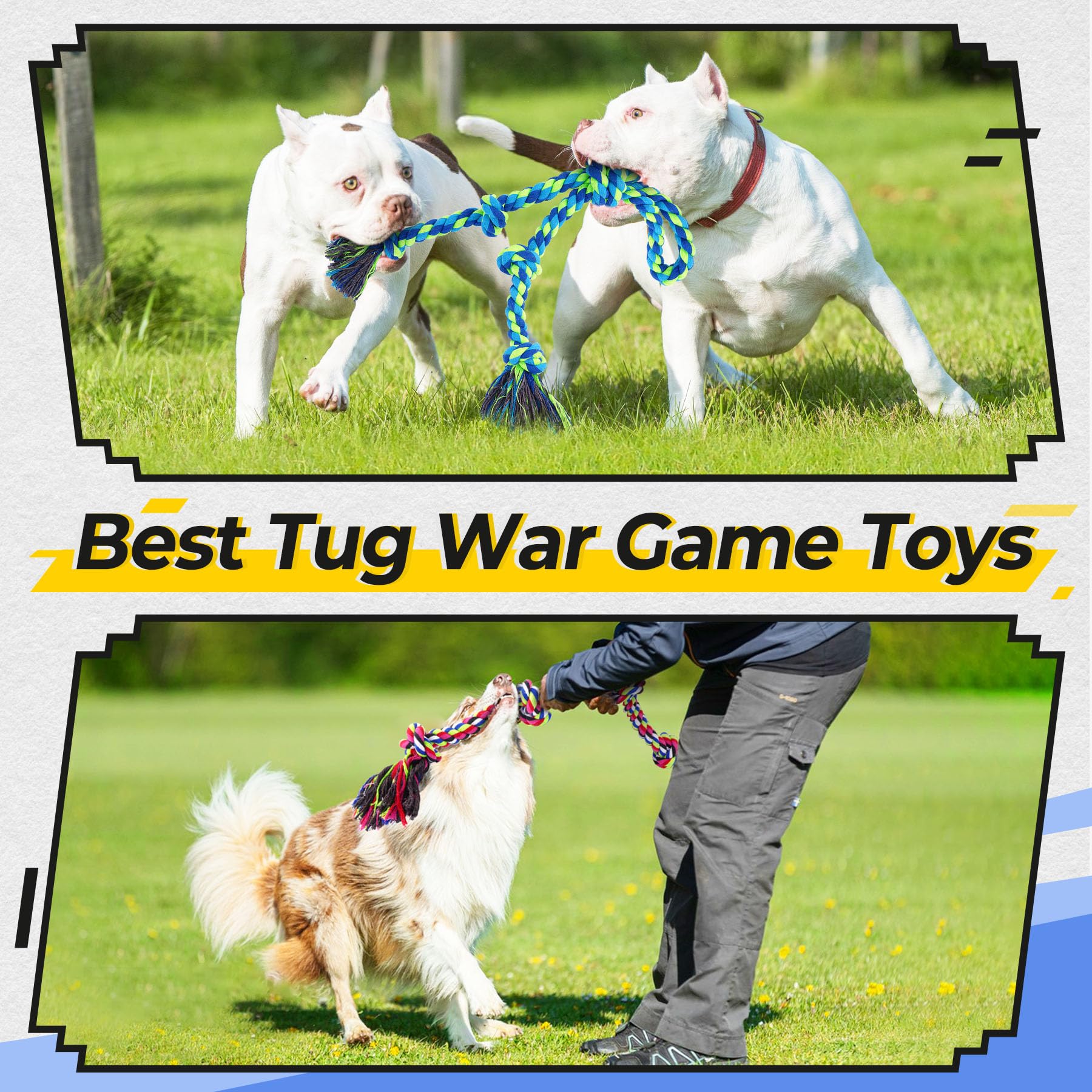 Tough Rope Tug Toy for Aggressive Chewer Dogs
