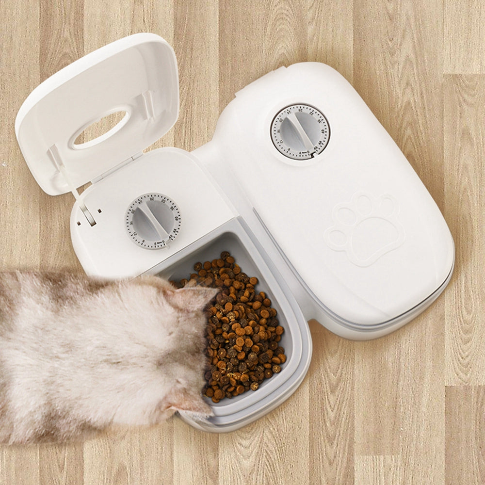 Smart Automatic Pet Feeder with Timer Stainless Bowl Dispenser