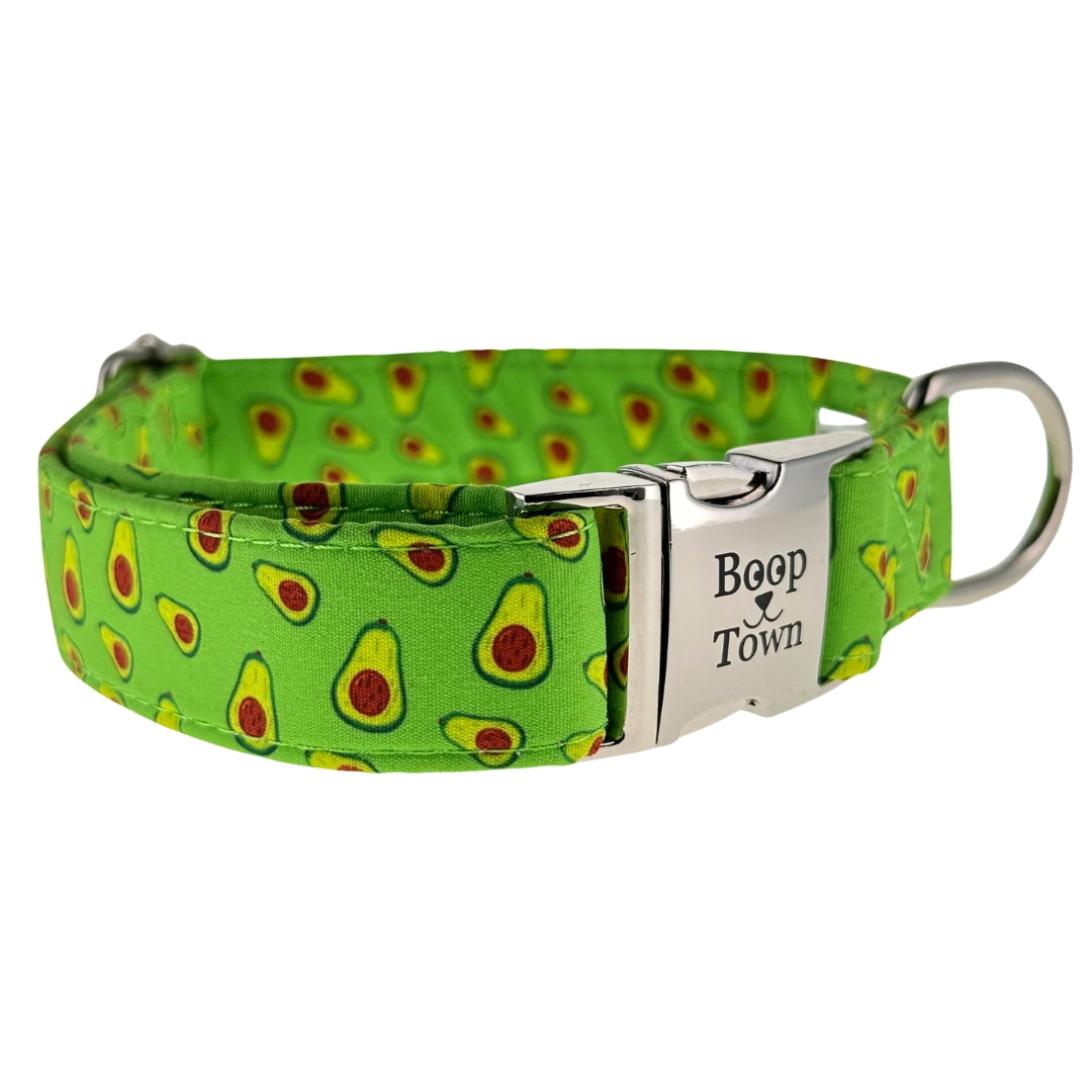 Soft Cotton Dog Collar with Quick Release Metal Buckle