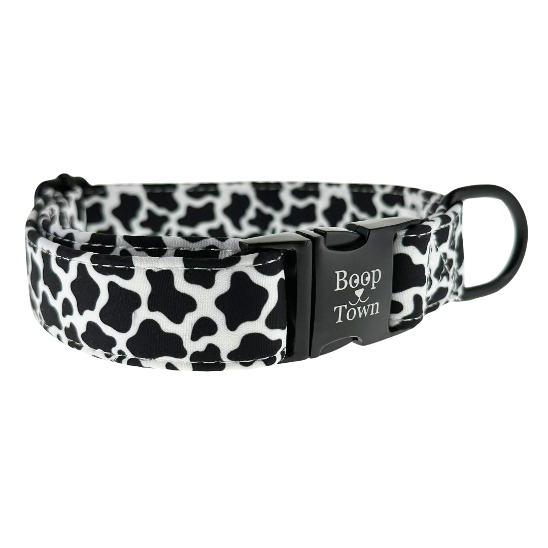 Soft Cotton Dog Collar with Quick Release Metal Buckle