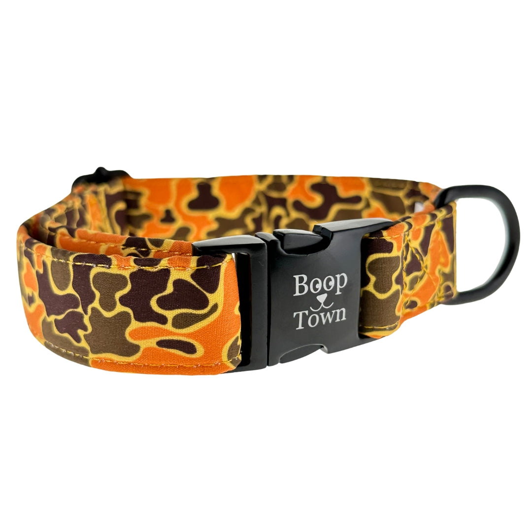 Soft Cotton Dog Collar with Quick Release Metal Buckle