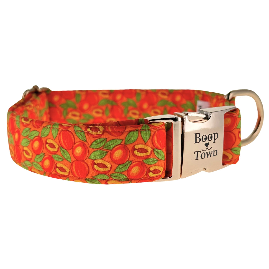 Soft Cotton Dog Collar with Quick Release Metal Buckle