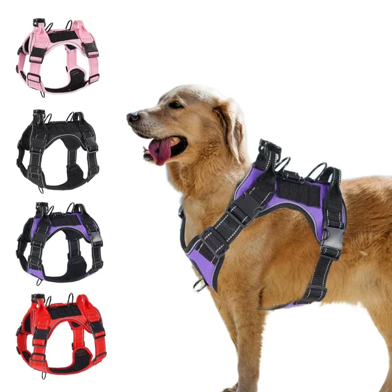 No Pull Adjustable Dog Harness with Locator Protection Cover
