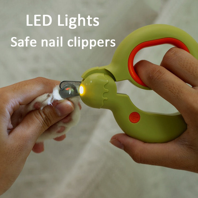 LED Pet Nail Clippers with Bloodline Light Safety Guide
