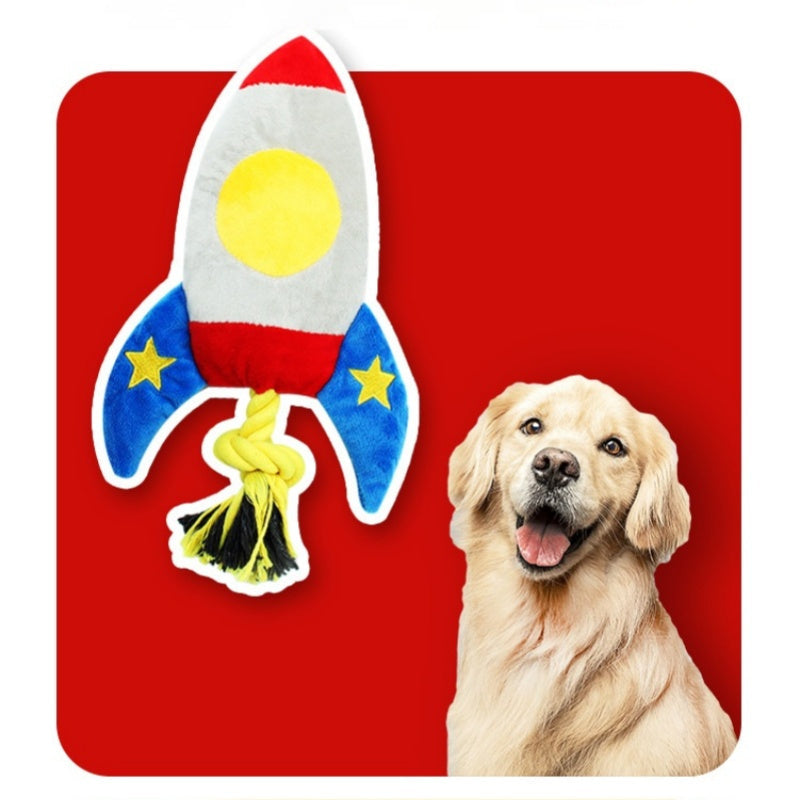 Cartoon Plush Rope Dog Chew Toy for Teeth Cleaning