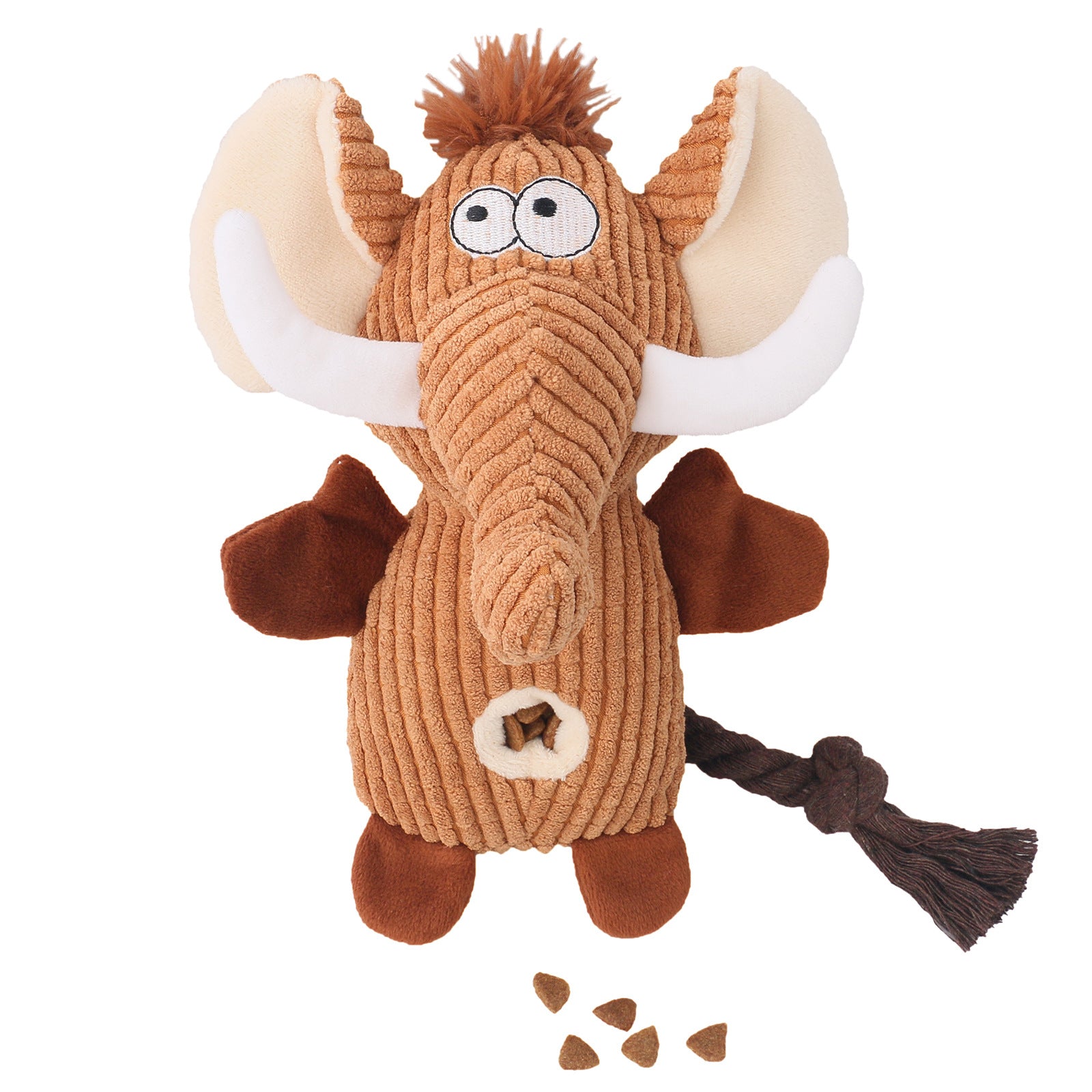 Snuffle Plush Squeaky Dog Toy with Hidden Treat Pockets