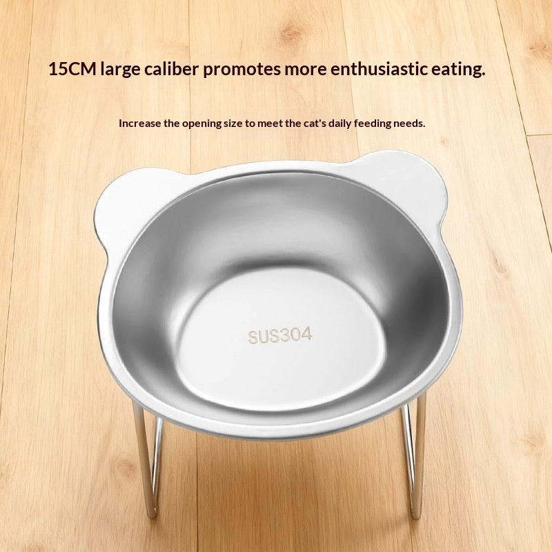 304 Stainless Steel Pet Food Water Bowl Durable