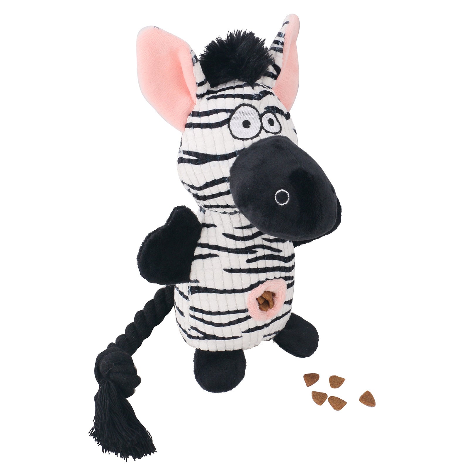 Snuffle Plush Squeaky Dog Toy with Hidden Treat Pockets