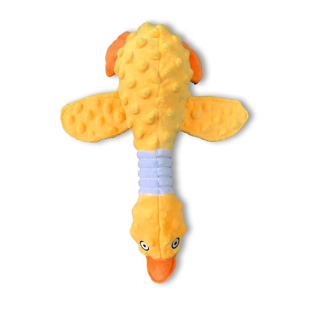 Durable Squeaky Plush Duck Dog Toy for Aggressive Chewers