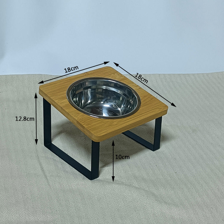 Anti-Tip Elevated Stainless Steel Large Capacity Pet Bowl