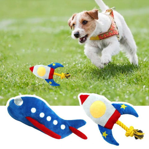 Cartoon Plush Rope Dog Chew Toy for Teeth Cleaning