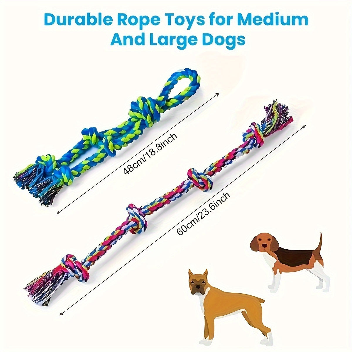 Tough Rope Tug Toy for Aggressive Chewer Dogs