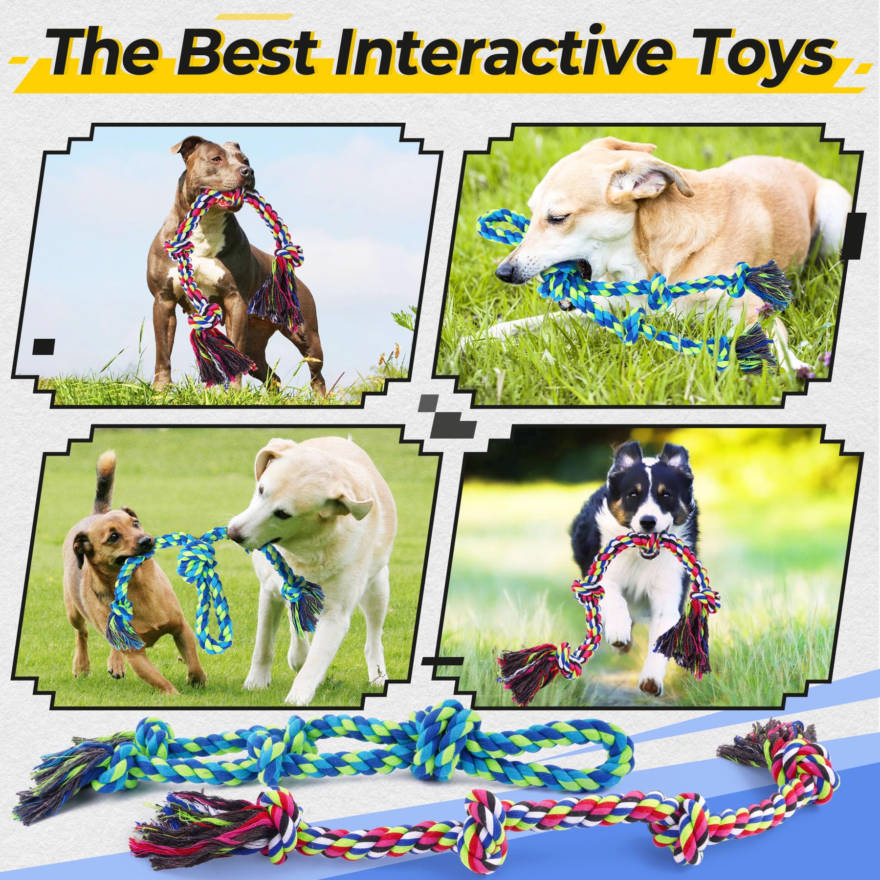 Tough Rope Tug Toy for Aggressive Chewer Dogs