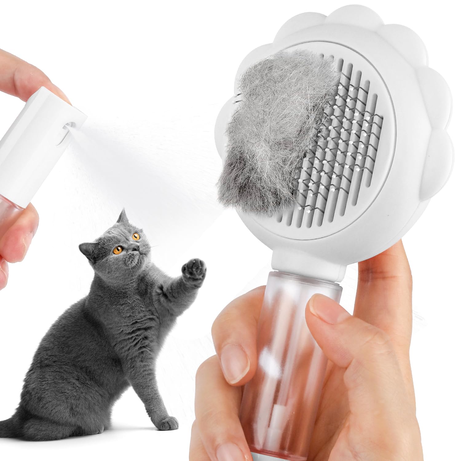 Self Cleaning Spray Slicker Brush for Dogs and Cats