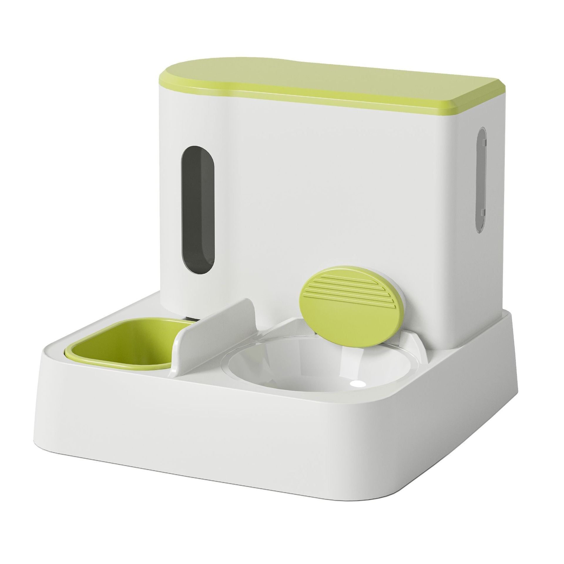 Integrated Automatic Cat Feeder Water Dispenser Double Bowl