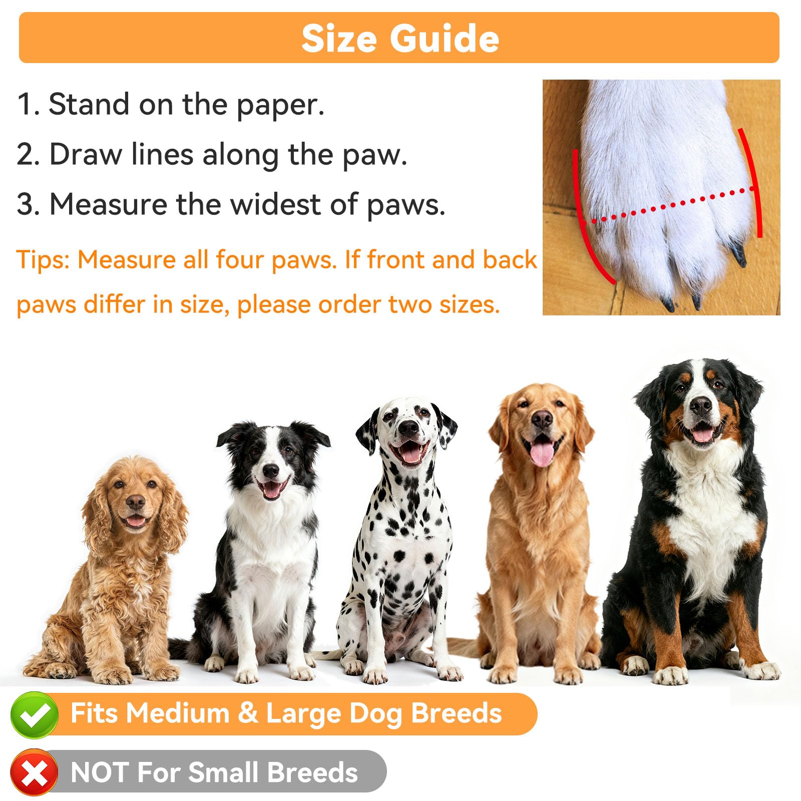Water Resistant Non Slip Dog Boots for Winter Protection